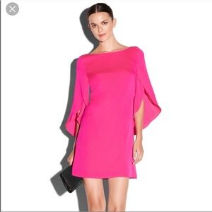 Milly Coral Butterly Sleeve Mini Dress